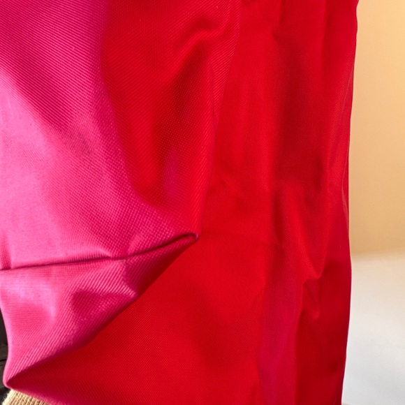 Longchamp Le Pilage XL Red Tote Bag with Brown Leather Accents LIKE NEW!!! - Picture 10 of 12